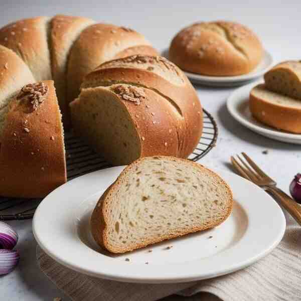 Хлеб домашний с луком